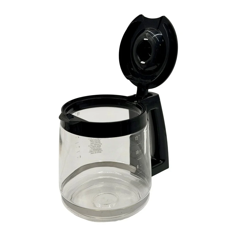 Hamilton Beach Carafe Glass Replacement Black Lid Handle 12 Cup 49983, 49976, +‎